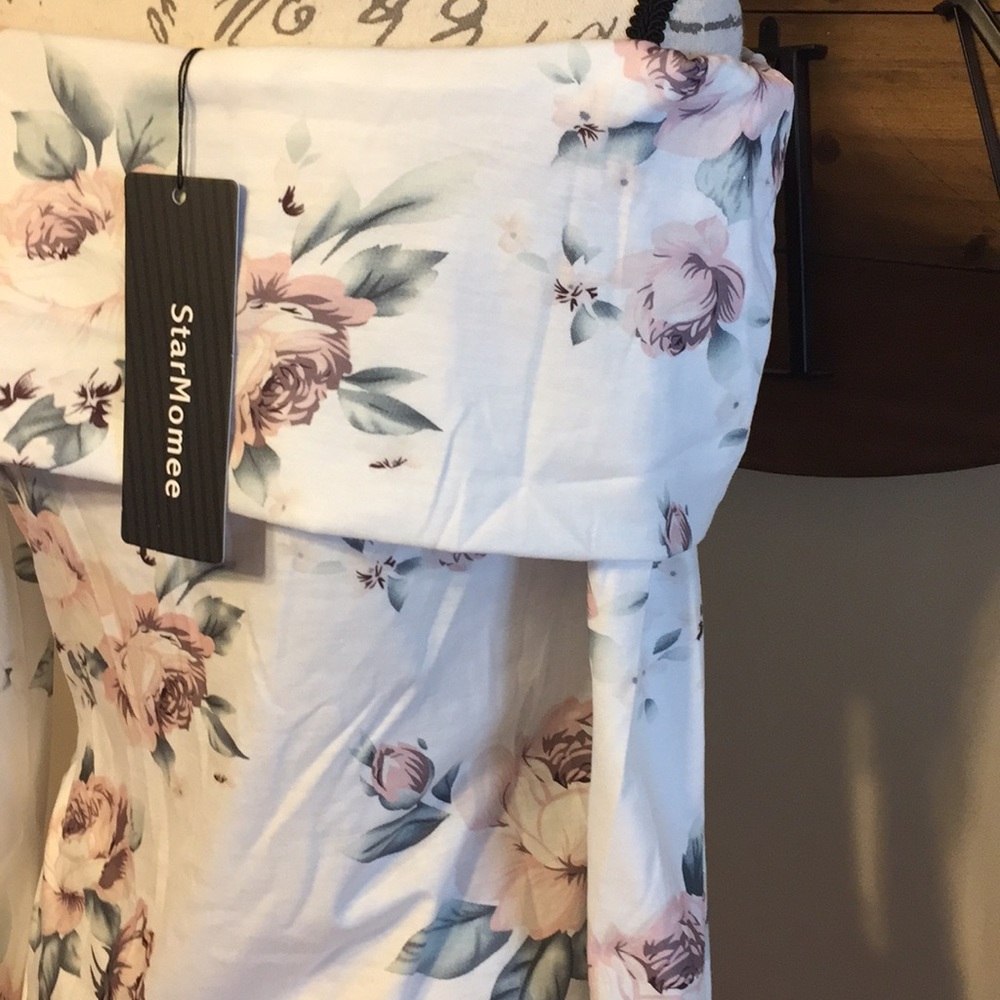 StarMomee Cold Shoulder  Maternity Top - One XXL - Picture 6 of 8